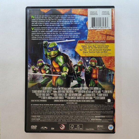 Teenage Mutant Ninja Turtles The Original Movie DVD - Picture 3 of 5